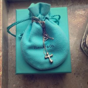 Tiffany silver cross pendant